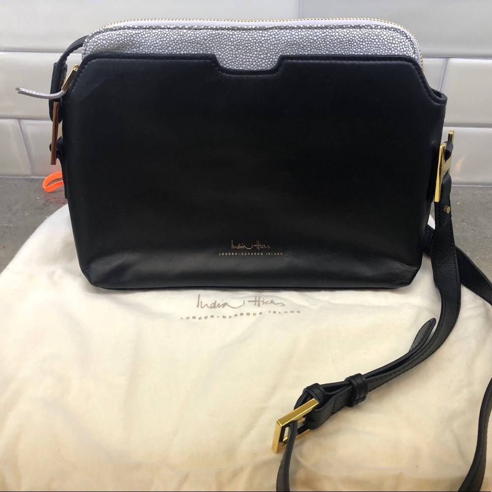 India Hicks Maddison May Black w/Stingray clutch